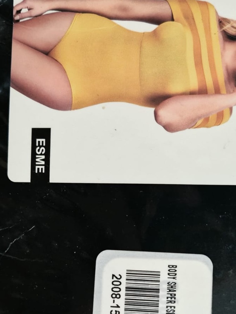 Colombian body shaper , Yellow Off-Shoulder Shapewear Bodysuit size S/M